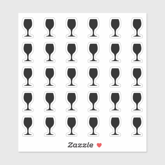 Alcohol Wedding Place Card Bar Menu Drink Choice Sticker (Sheet)