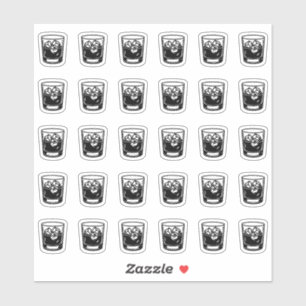 Alcohol Wedding Place Card Bar Menu Drink Choice Sticker