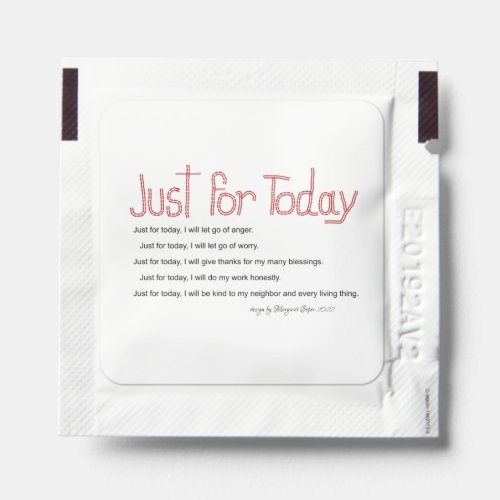 Alcohol wipes with positive affirmation  hand sanitizer packet