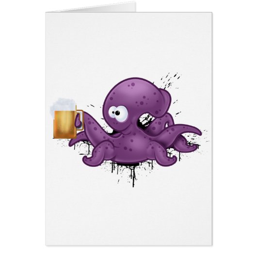 Alcoholic octopus cards (Front)