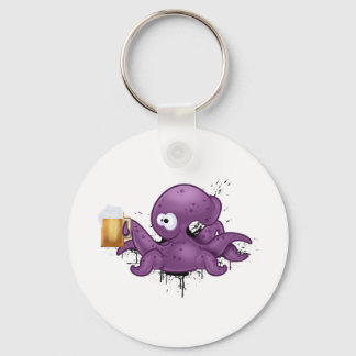 Alcoholic octopus keychain