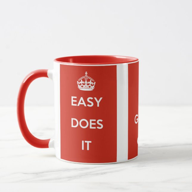 Alcoholics Anonymous Slogans  Mug (Left)