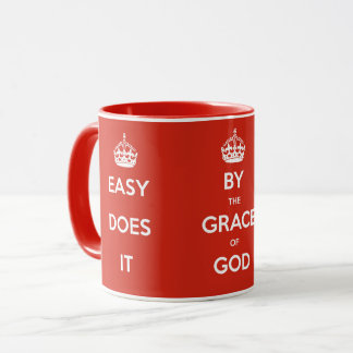 Alcoholics Anonymous Slogans  Mug (Red)