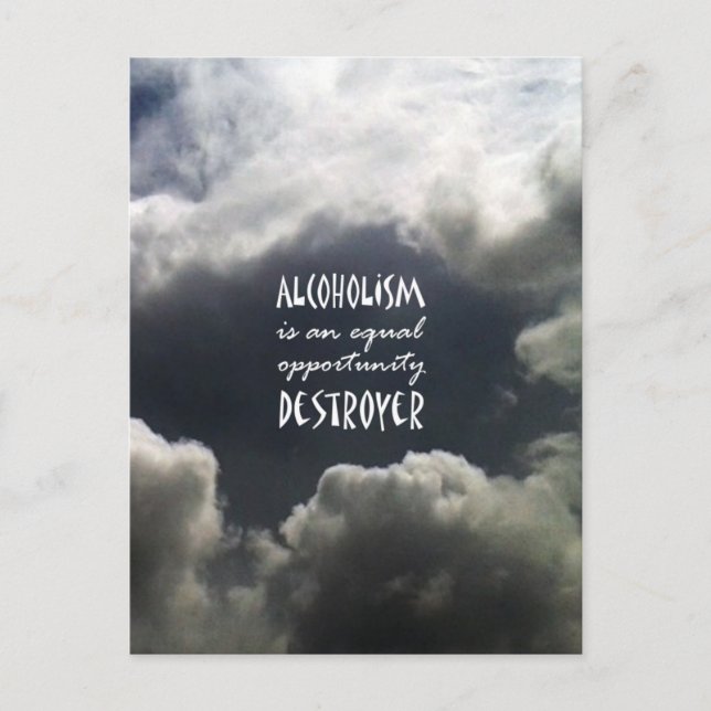Alcoholism Postcard (Front)