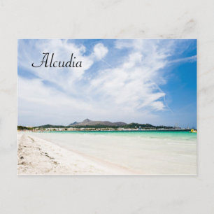 Alcudia beach postcard