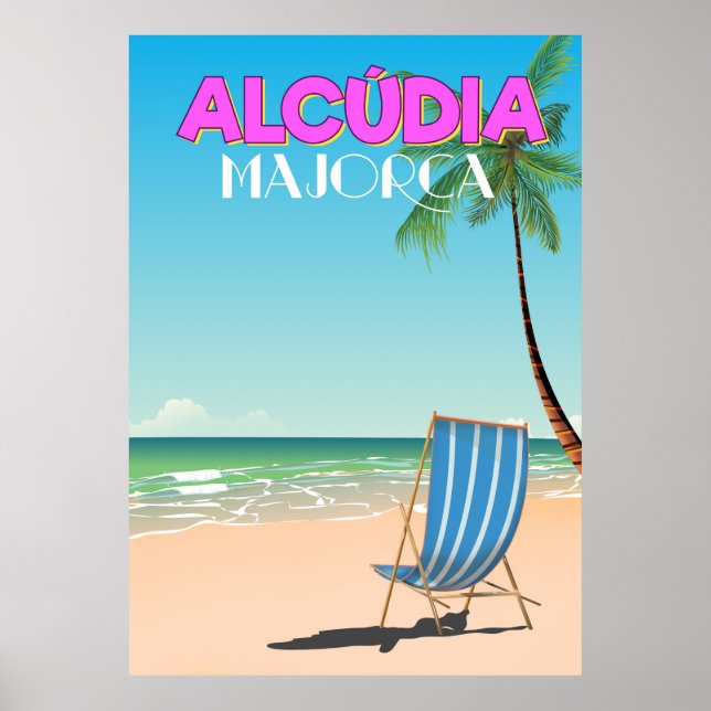 Alcúdia Majorca beach entries Poster (Front)