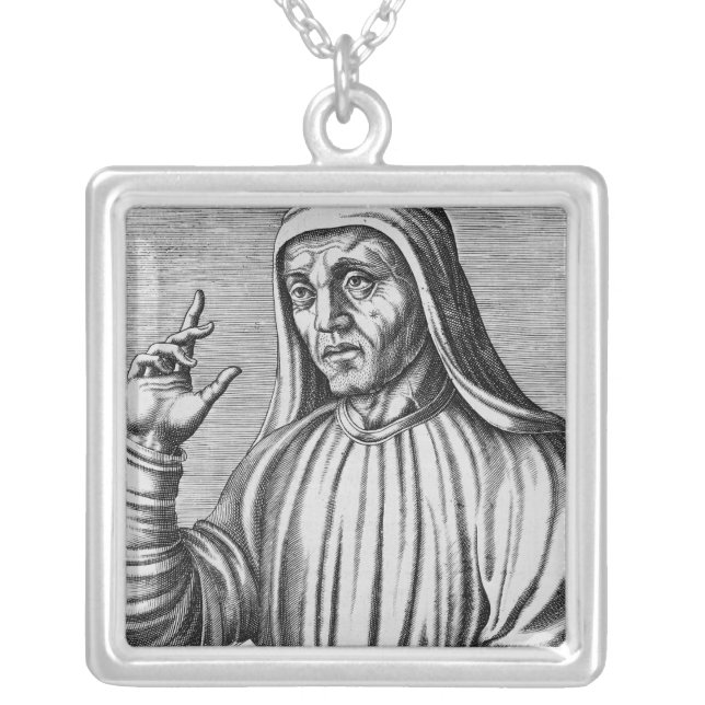 Alcuin of York Silver Plated Necklace (Front)