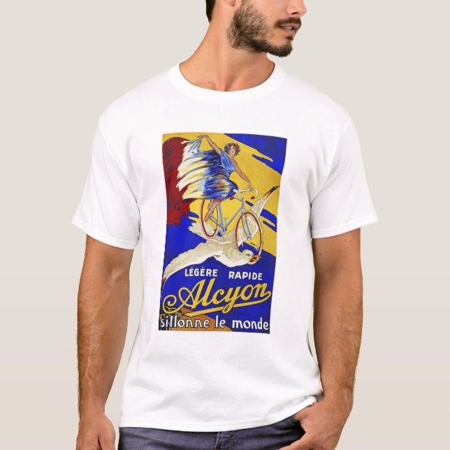 Alcyon Cycles - Vintage Bicycle Art T-Shirt (Front)