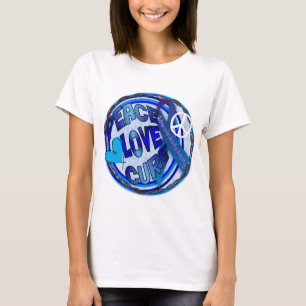 ald AWARENESS PEACE LOVE CURE T-Shirt