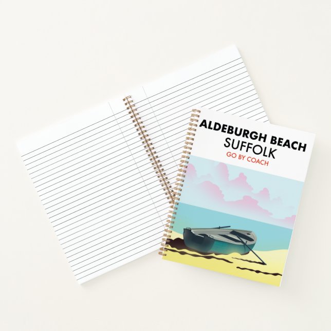 Aldeburgh Beach Suffolk  Two-Tone Coffee Mug Notebook (Inside)