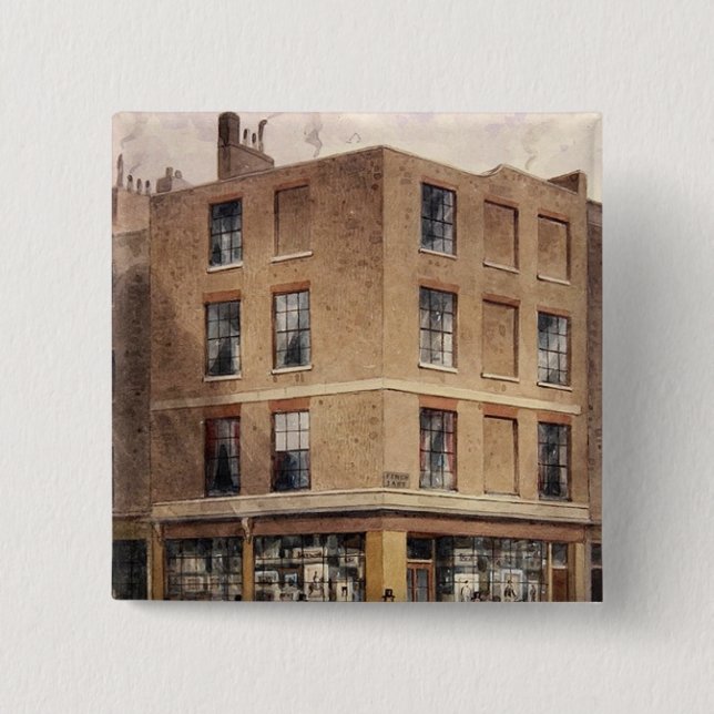 Alderman Moon's print shop, Pinback Button (Front)