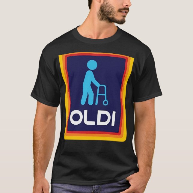 Aldi Inspired Oldi T-Shirt (Front)