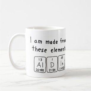 Aldin periodic table name mug
