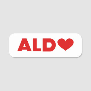Aldo Love Name Tag