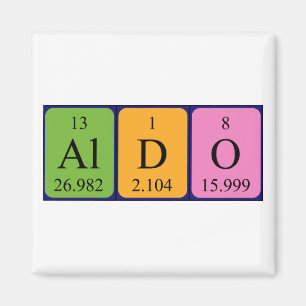 Aldo periodic table name magnet