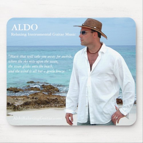 ALDO Relaxing Guitar Music Beach Vibe Mousepad