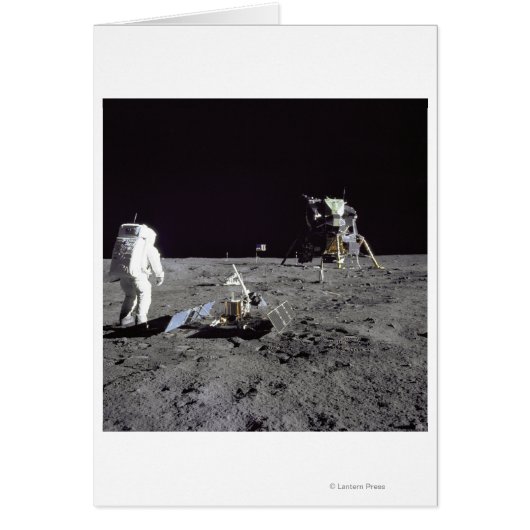 Aldrin Looks Back at Tranquility Base Cards (Front)