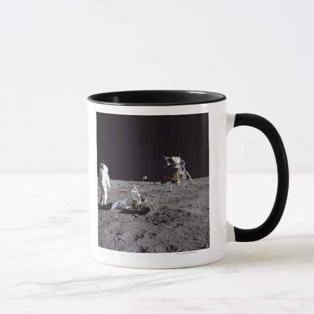 Aldrin Looks Back at Tranquility Base Mug (Right)
