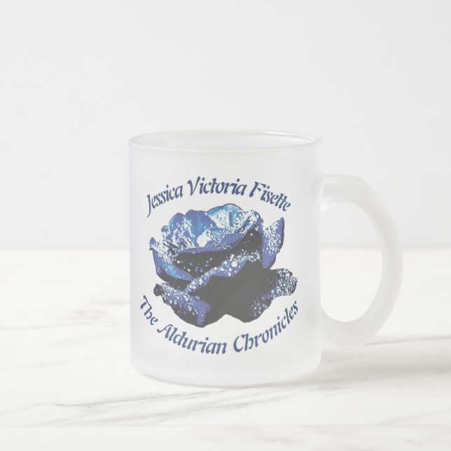 Aldurian Rose Frosted Glass Mug (Right)