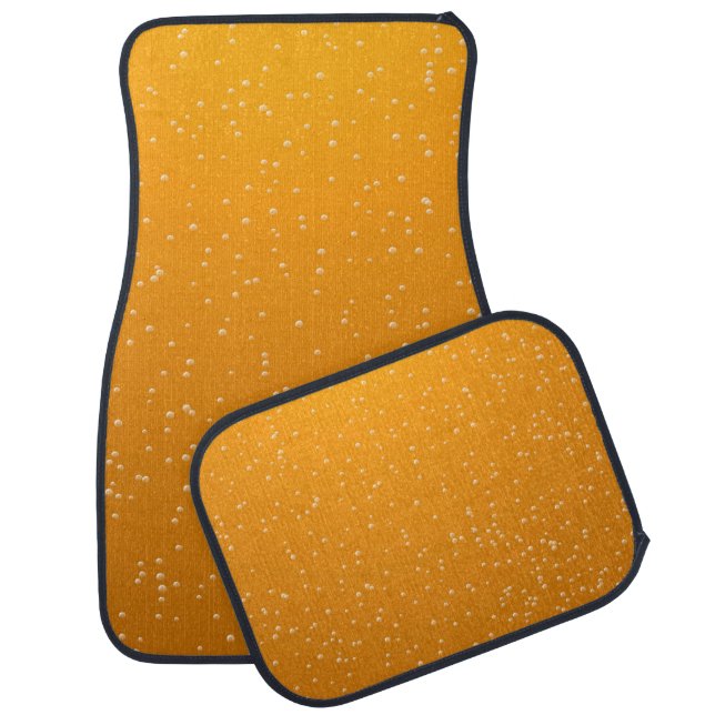 Ale with Tiny Bubbles Background Art Car Floor Mat (Set)