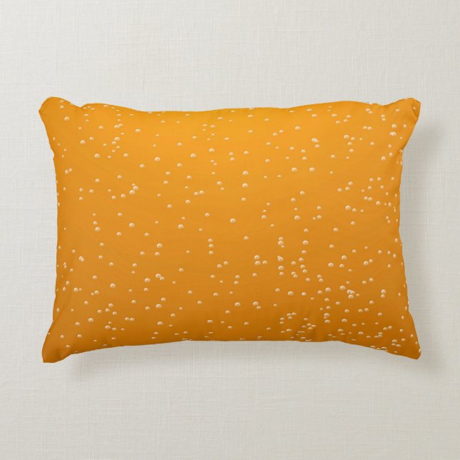 Ale with Tiny Bubbles Background Art Decorative Pillow (Front)