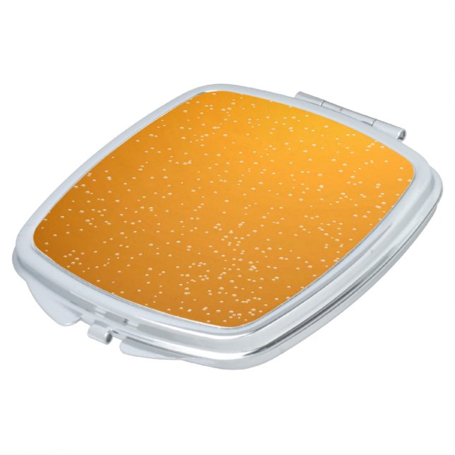Ale with Tiny Bubbles Background Art Makeup Mirror (Turned)