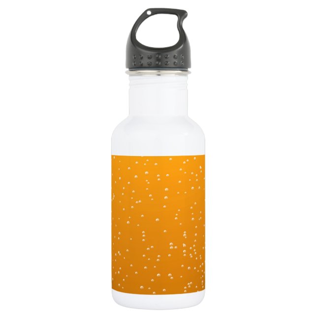 Ale with Tiny Bubbles Background Art Stainless Steel Water Bottle (Front)