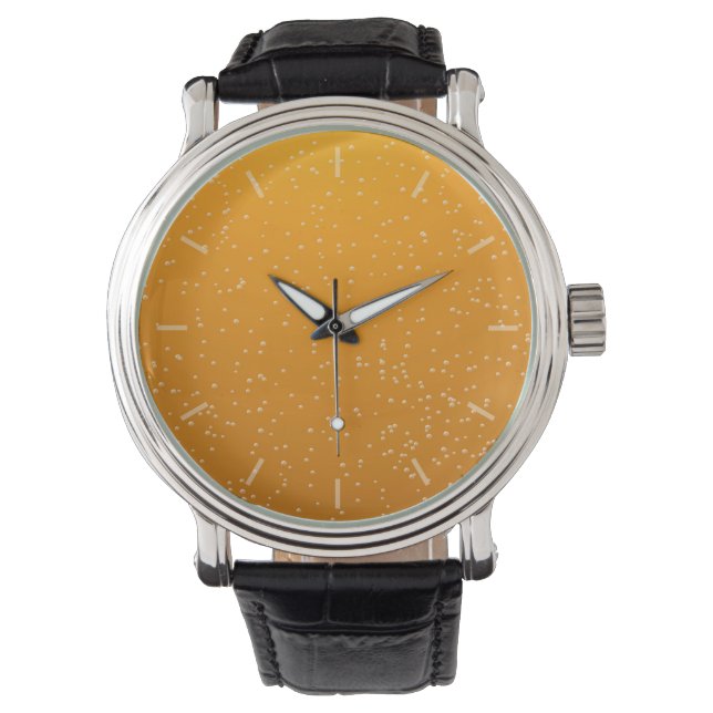 Ale with Tiny Bubbles Background Art Watch (Front)