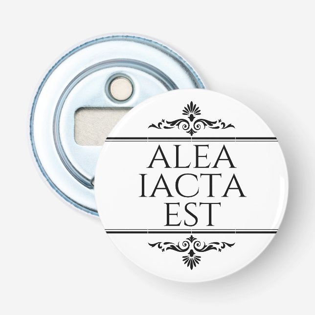 Alea Iacta Est Bottle Opener (Front)