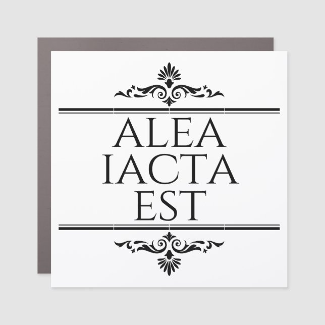 Alea Iacta Est Car Magnet (Front)