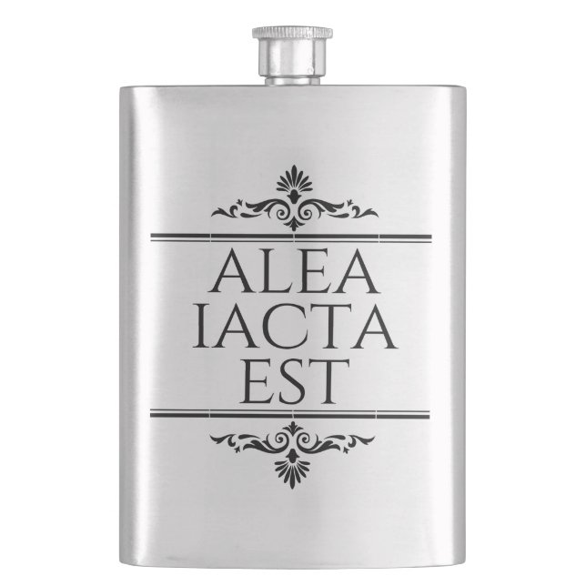 Alea Iacta Est Flask (Front)