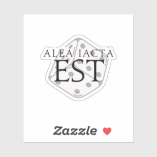 Alea Iacta Est (The Die Has Been Cast) Sticker