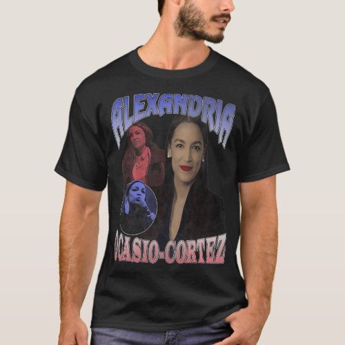 Aleandria OcasioCortez Vintage Rap Bootleg Style  T_Shirt