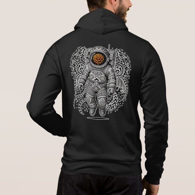 Alebrije Astronaut Marigold" Hoodie –  Folkart (Back)