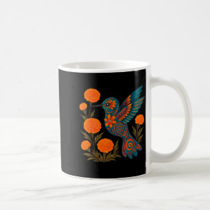 Alebrije Hummingbird Flower Mexican Folk Art Bird Coffee Mug