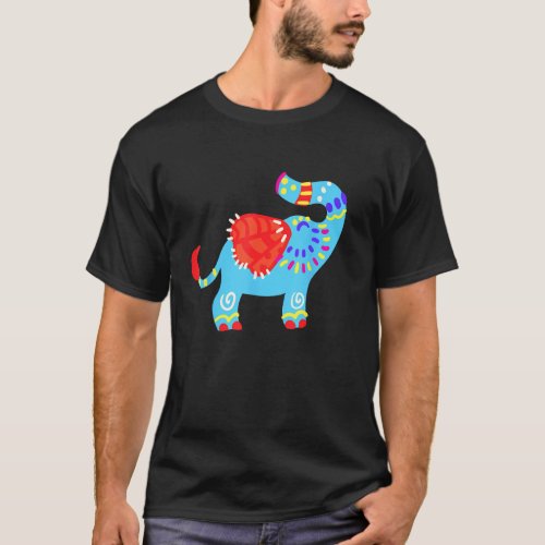 Alebrijes Fantasy Figure Animal Sculpture Elephant T_Shirt