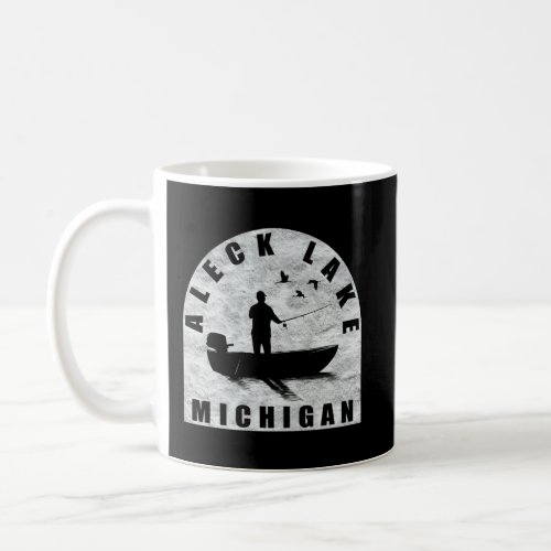 Aleck Lake Fishing Michigan    Coffee Mug
