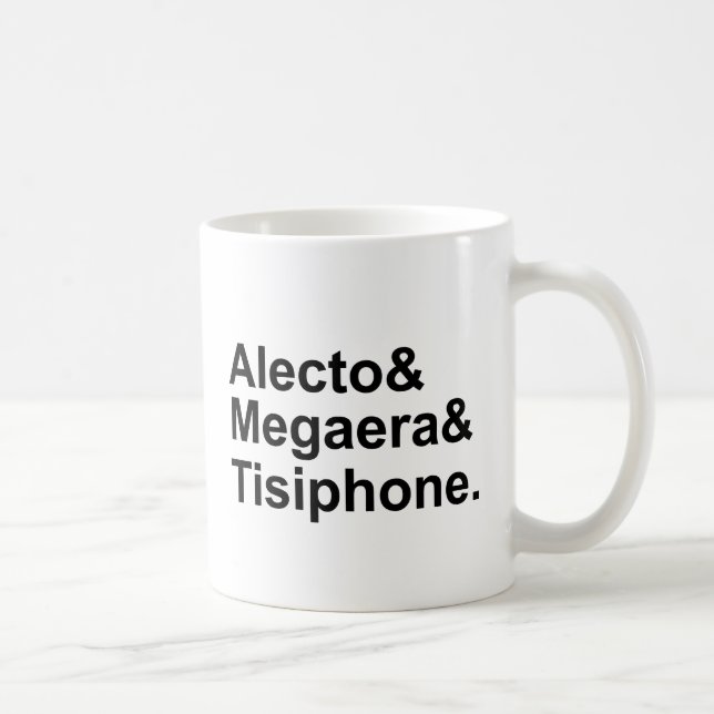 Alecto Megaera Tisiphone | Greek Furies of Myth Coffee Mug (Right)