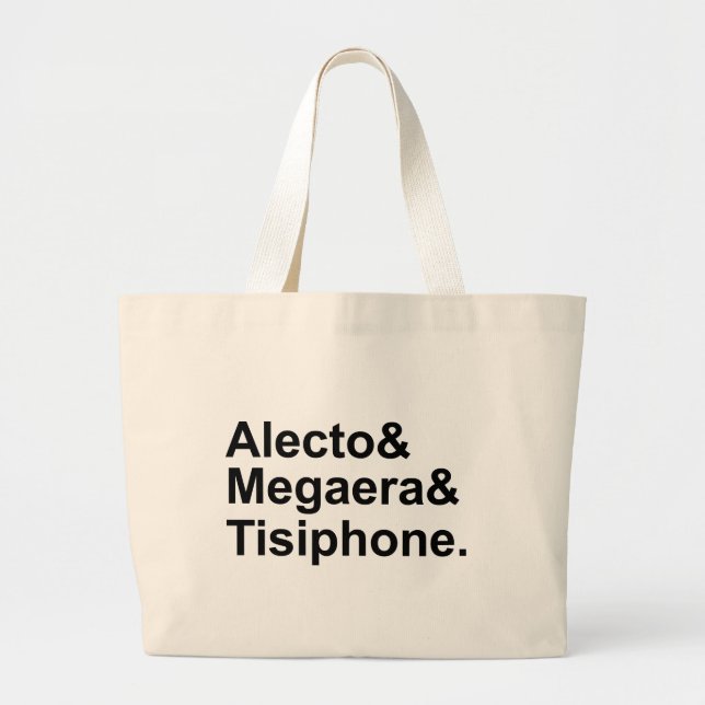 Alecto Megaera Tisiphone | Greek Furies of Myth Large Tote Bag (Front)