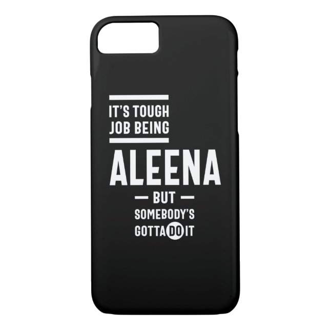 Aleena Personalized Name Birthday Case-Mate iPhone Case (Back)