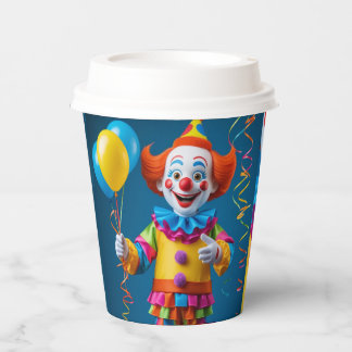 ¡Alegre Payaso de Fiesta! Paper Cups