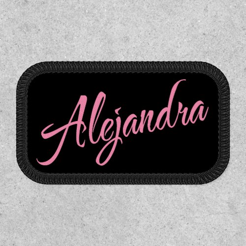 Alejandra Decorative Name in Pink Patch