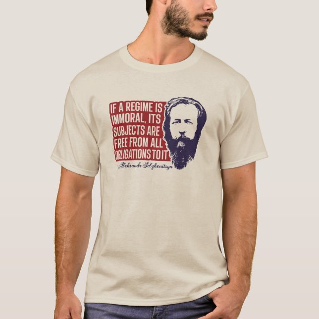 Aleksandr Solzhenitsyn - Live Not By Lies T-Shirt (Front)