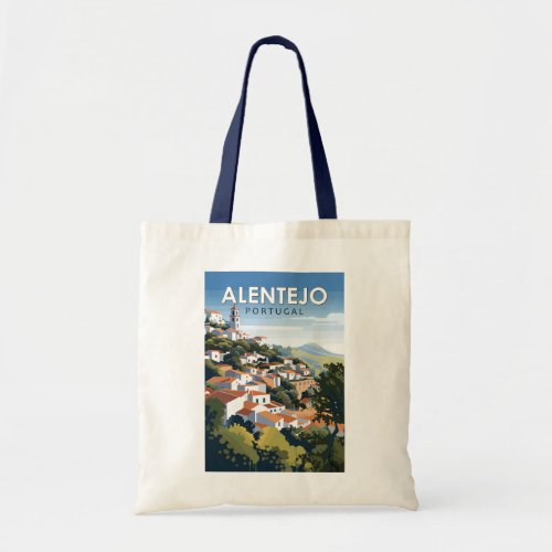 Alentejo Portugal Travel Art Vintage Tote Bag