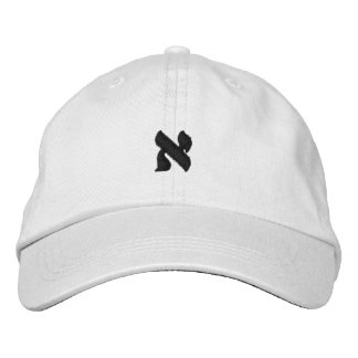 Aleph - Customizable Hebrew Alphabet Embroidered Baseball Cap