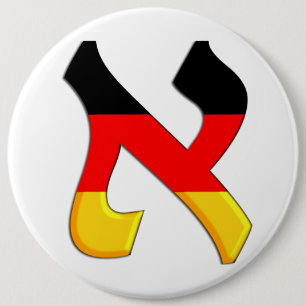 Aleph German.png Pinback Button