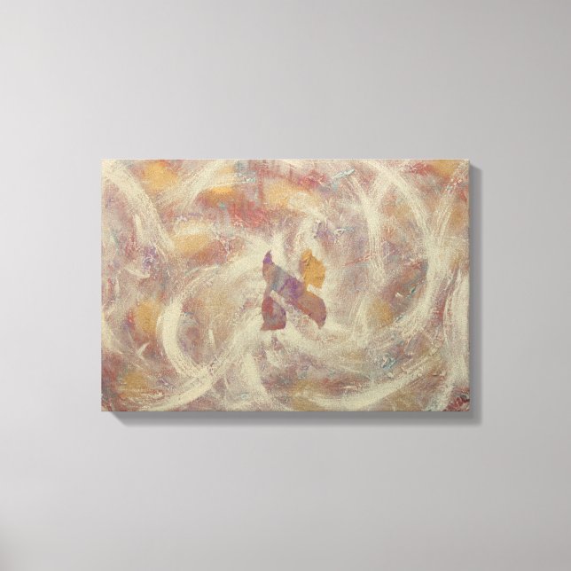 Aleph Hebrew Letter- Kabbalah Canvas Print (Front)