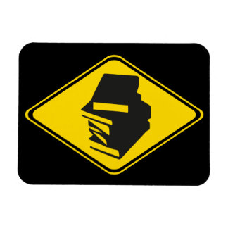 Alert: Books Ahead! Magnet