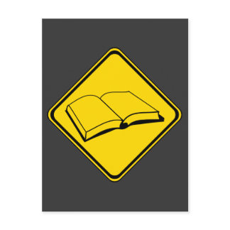 Alert: Books Ahead! Postcard