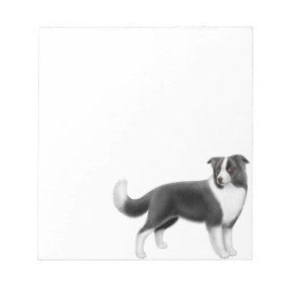 Alert Border Collie Dog Notepad